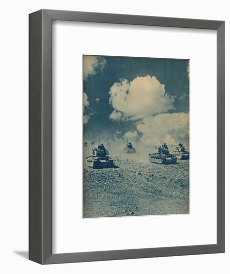 ''Matildas' Waltzing on the Desert Floor', 1942-Unknown-Framed Photographic Print