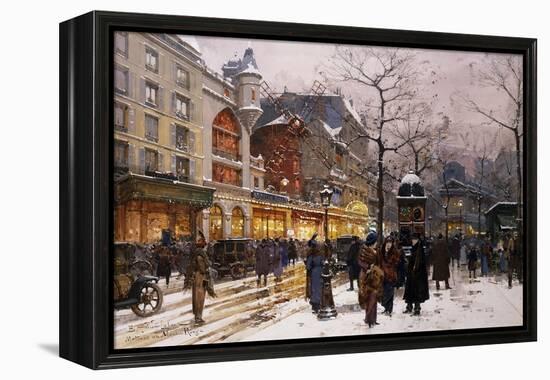 Matinee Au Moulin Rouge, Paris-Eugene Galien-Laloue-Framed Premier Image Canvas