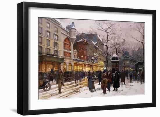 Matinee Au Moulin Rouge, Paris-Eugene Galien-Laloue-Framed Giclee Print