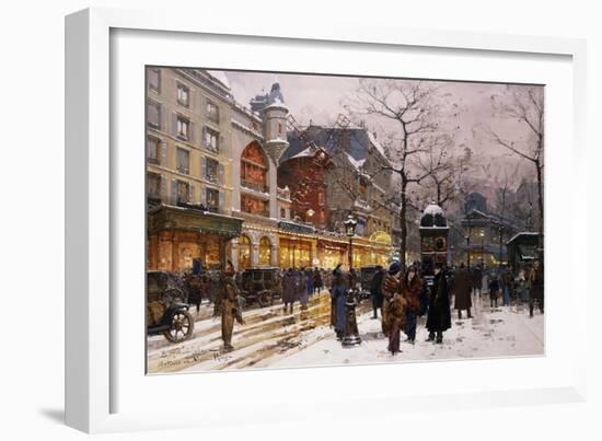 Matinee Au Moulin Rouge, Paris-Eugene Galien-Laloue-Framed Giclee Print