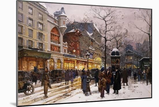 Matinee Au Moulin Rouge, Paris-Eugene Galien-Laloue-Mounted Giclee Print