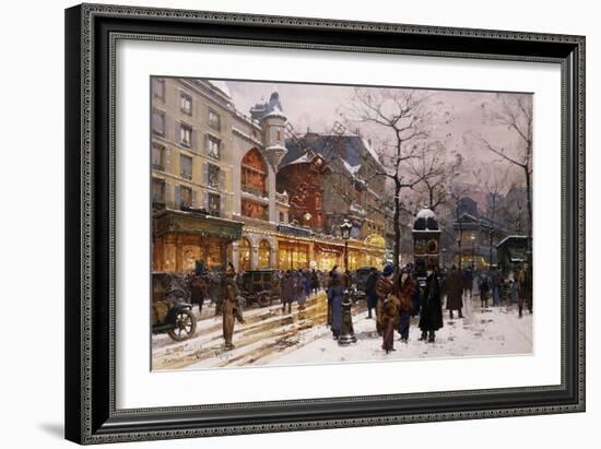 Matinee Au Moulin Rouge, Paris-Eugene Galien-Laloue-Framed Giclee Print