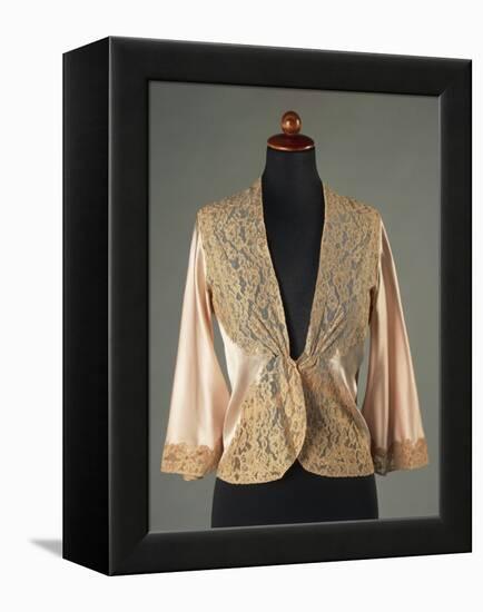 Matinee Blouse Trimmed with Valenciennes Lace-null-Framed Premier Image Canvas