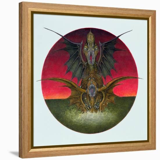 Mating Dragons, 1979-Wayne Anderson-Framed Premier Image Canvas