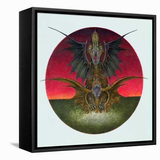 Mating Dragons, 1979-Wayne Anderson-Framed Premier Image Canvas