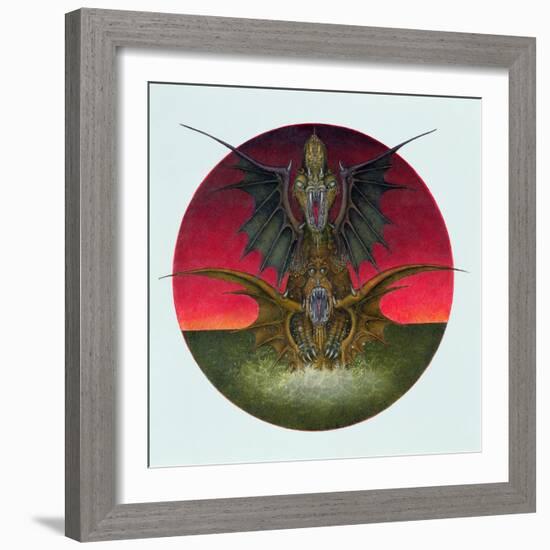 Mating Dragons, 1979-Wayne Anderson-Framed Giclee Print