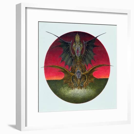 Mating Dragons, 1979-Wayne Anderson-Framed Giclee Print