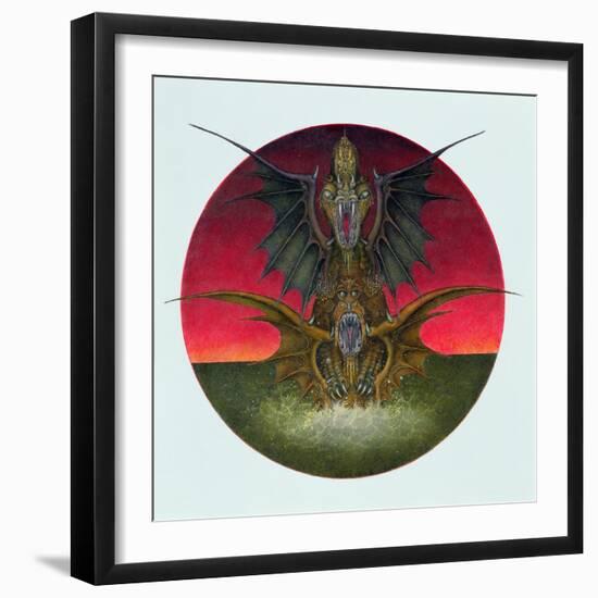 Mating Dragons, 1979-Wayne Anderson-Framed Giclee Print