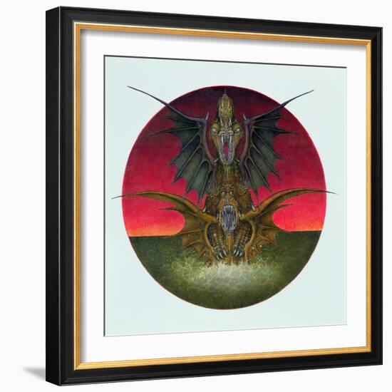 Mating Dragons, 1979-Wayne Anderson-Framed Giclee Print