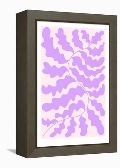 Matisse Inspired Poster. Contemporary Collage. Organic Shapes, Botanical Elements.-Lera Danilova-Framed Premier Image Canvas