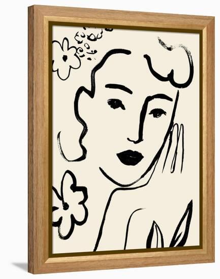 Matisse's Muse Portrait II-Victoria Barnes-Framed Stretched Canvas