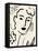 Matisse's Muse Portrait II-Victoria Barnes-Framed Stretched Canvas