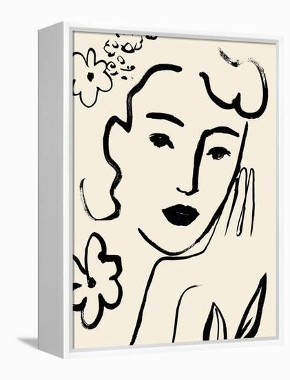 Matisse's Muse Portrait II-Victoria Barnes-Framed Stretched Canvas