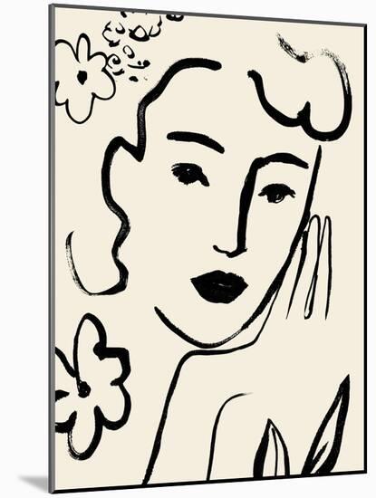 Matisse's Muse Portrait II-Victoria Barnes-Mounted Art Print