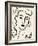 Matisse's Muse Portrait II-Victoria Barnes-Framed Art Print