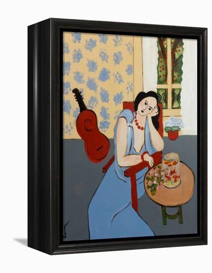 Matisse with Goldfish, 2016-Susan Adams-Framed Premier Image Canvas