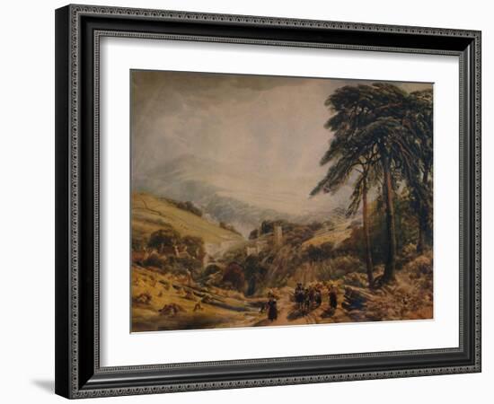 'Matlock Village: Gleaners Returning', 1849, (1935)-Peter De Wint-Framed Giclee Print