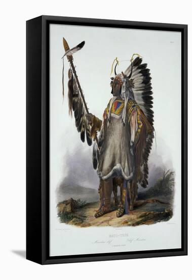 Mato-Tope, a Mandan Chief, Plate 13 from Volume 2 of "Travels in the Interior of North America"-Karl Bodmer-Framed Premier Image Canvas