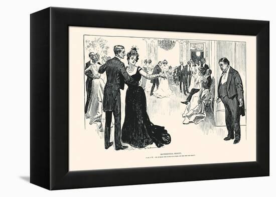 Matrimonial Misfits-Charles Dana Gibson-Framed Stretched Canvas