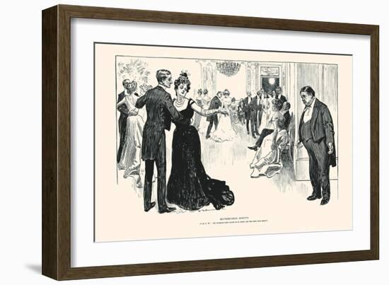 Matrimonial Misfits-Charles Dana Gibson-Framed Art Print