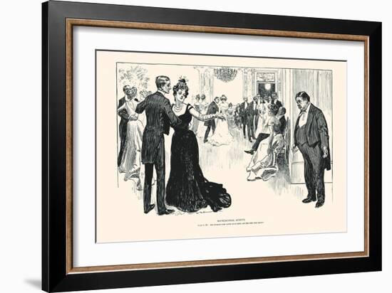 Matrimonial Misfits-Charles Dana Gibson-Framed Art Print