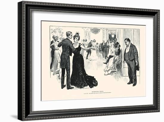 Matrimonial Misfits-Charles Dana Gibson-Framed Art Print