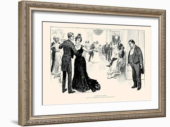 Matrimonial Misfits-Charles Dana Gibson-Framed Art Print