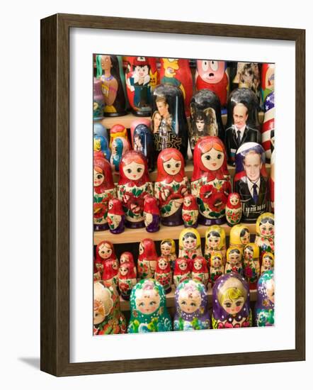 Matryoshka Nesting Dolls, Budapest, Hungary-Walter Bibikow-Framed Photographic Print