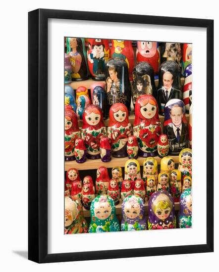 Matryoshka Nesting Dolls, Budapest, Hungary-Walter Bibikow-Framed Photographic Print