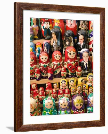 Matryoshka Nesting Dolls, Budapest, Hungary-Walter Bibikow-Framed Photographic Print