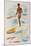 Matson Lines Travel Poster Hawaii Surfer-null-Mounted Giclee Print