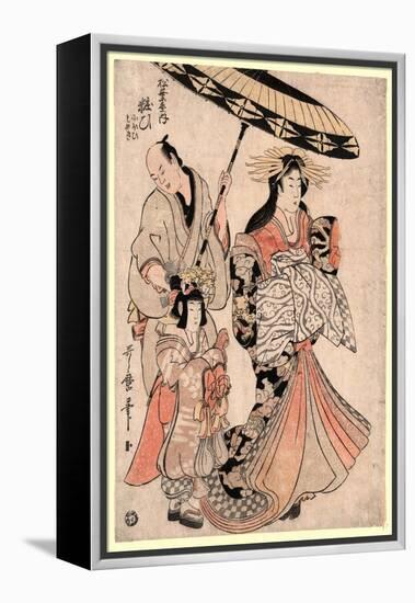 Matsubaya Uchi Yosooi-Kitagawa II Utamaro-Framed Premier Image Canvas