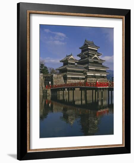 Matsumoto Castle and Moat, Nagano Ken, Japan, Asia-null-Framed Photographic Print