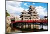 Matsumoto Temple Nagano Japan-null-Mounted Art Print