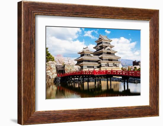 Matsumoto Temple Nagano Japan-null-Framed Art Print