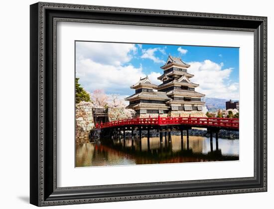 Matsumoto Temple Nagano Japan-null-Framed Art Print