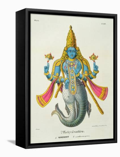 Matsyavatara or Matsya, from 'L'Inde Francaise...', Engraved by Marlet and Cie, Pub Paris 1827-1835-A. Geringer-Framed Premier Image Canvas