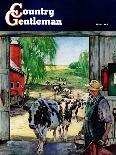 "Milking Time," Country Gentleman Cover, July 1, 1946-Matt Clark-Framed Giclee Print