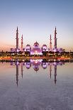 Reflection of Hamburg's Town Hall (Rathaus) and Christmas Market at blue hour, Hamburg, Germany-Matt Parry-Framed Photographic Print