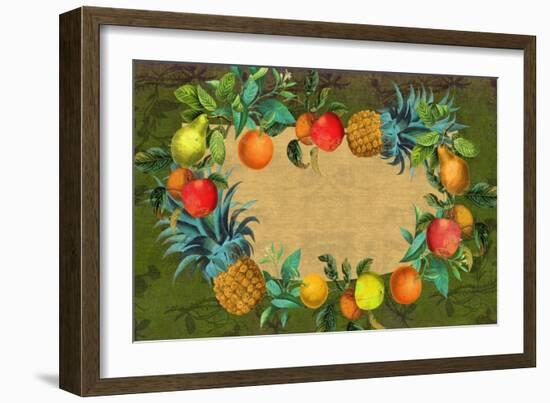 Matted All Fruit-Color Bakery-Framed Giclee Print