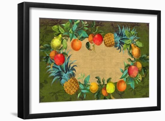 Matted All Fruit-Color Bakery-Framed Giclee Print