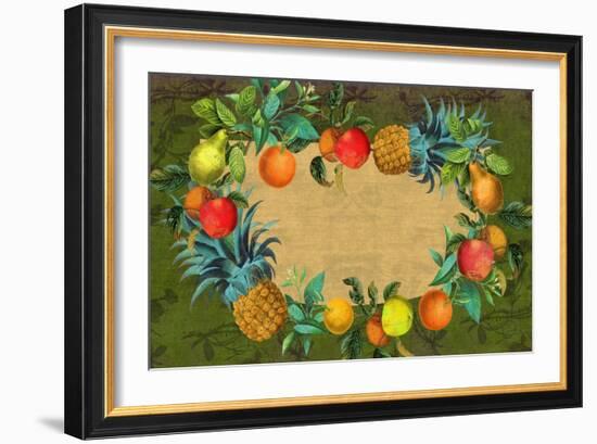 Matted All Fruit-Color Bakery-Framed Giclee Print