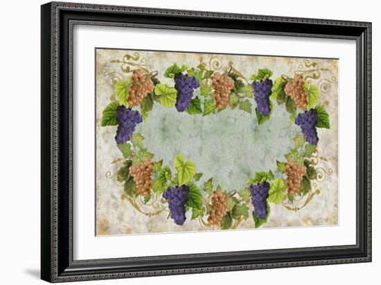 Matted Grapes-Color Bakery-Framed Giclee Print