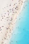 Aerial view of beach in summer with people. Zakynthos, Greek Islands, Greece-Matteo Colombo-Mounted Photographic Print