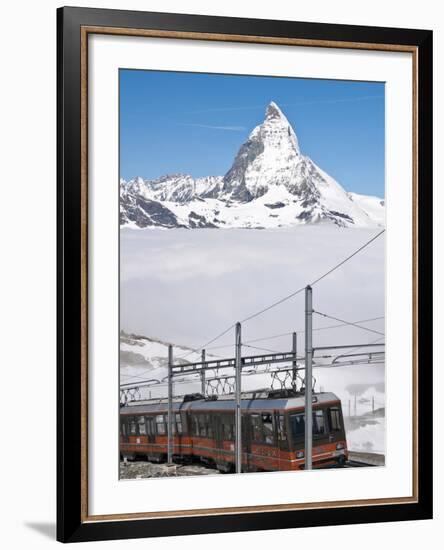 Matterhorn and Gornergrat Cog Wheel Railway, Gornergrat, Switzerland, Europe-Michael DeFreitas-Framed Photographic Print