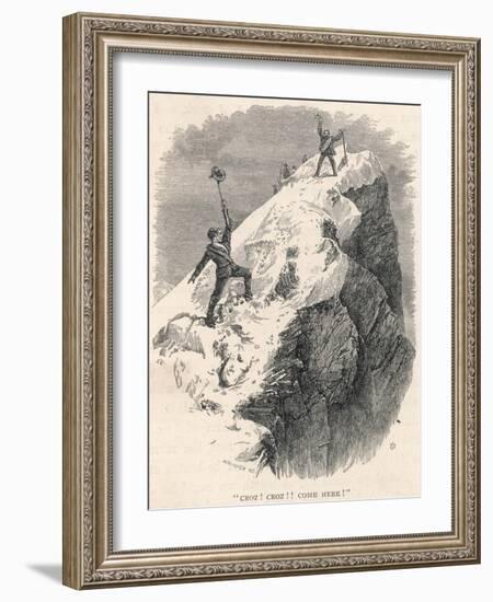 Matterhorn Climbed-Edward Whymper-Framed Photographic Print