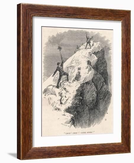 Matterhorn Climbed-Edward Whymper-Framed Photographic Print