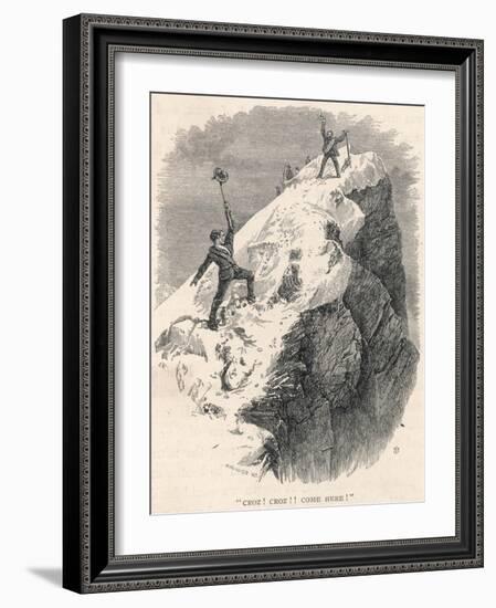 Matterhorn Climbed-Edward Whymper-Framed Photographic Print