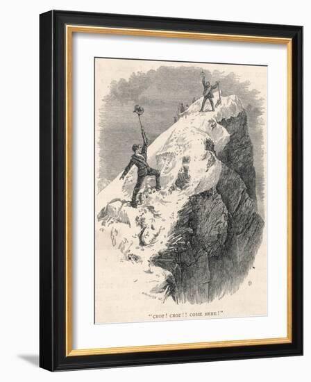 Matterhorn Climbed-Edward Whymper-Framed Photographic Print