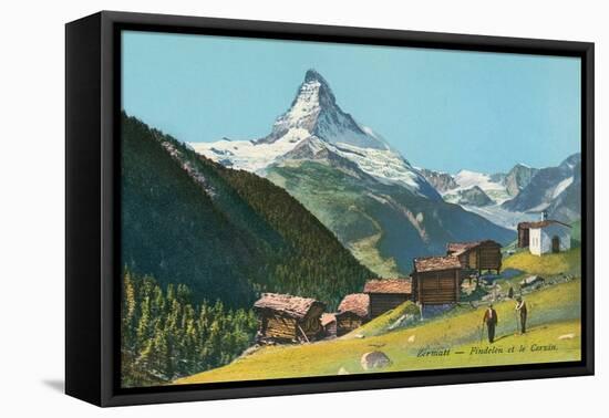 Matterhorn, Findelin Glacier, Swiss Alps-null-Framed Stretched Canvas